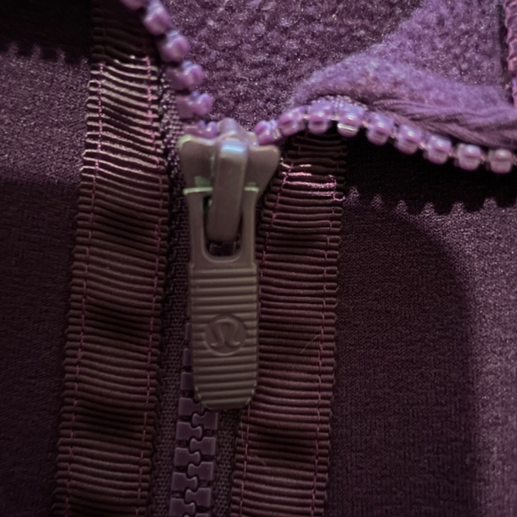 Nearly new Lululemon purple full zip sweater. - Picture 2 of 4